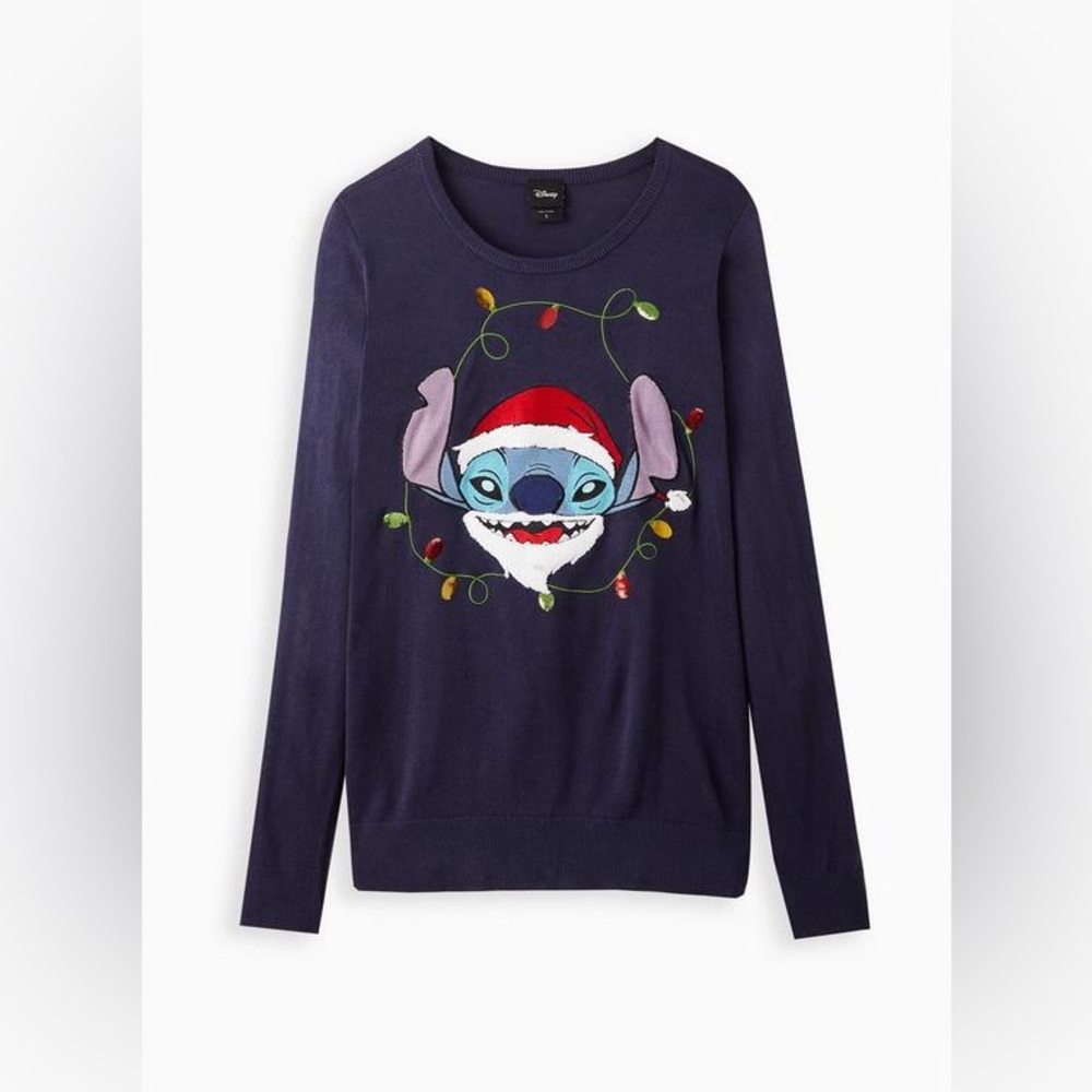 Torrid Glam Sweater - Disney Lilo & Stitch Santa 1X (14-16)